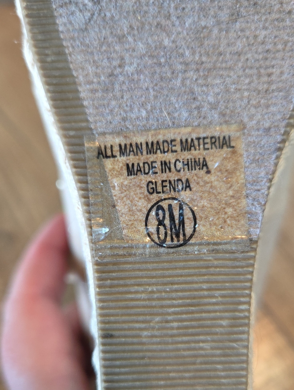 Soda | Glenda Beige Double-Strap Lace Wedge - Picture 10 of 10